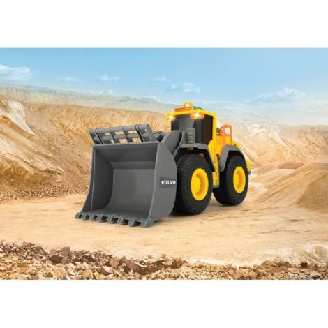 Buldozer Dickie Toys Volvo Wheel Loader 23 cm cu lumini si sunete - poza 5