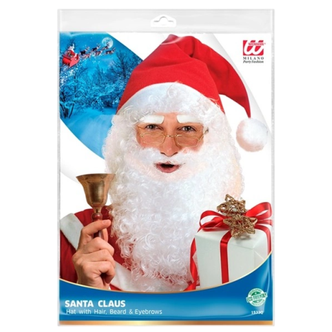 Caciula cu barba si peruca mos craciun - poza 2