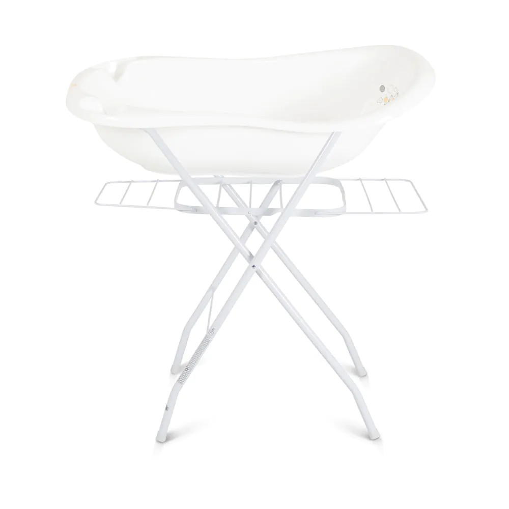 Cadita cu suport cu uscator Cangaroo Aqua Zebra Alb