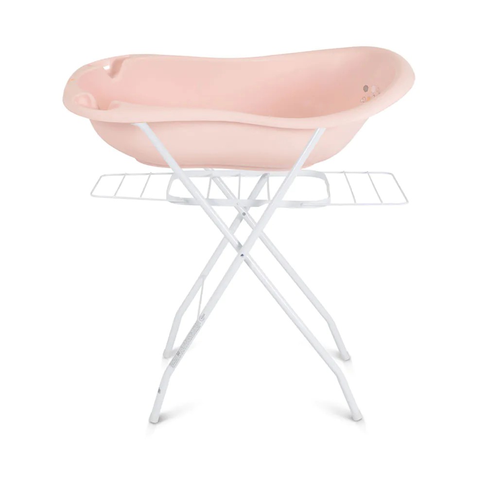 Cadita cu suport cu uscator Cangaroo Aqua Zebra Roz Pastel - poza 1