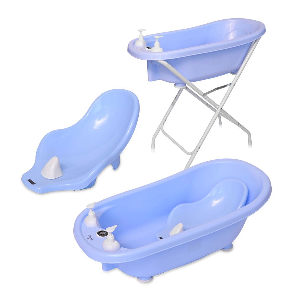 Cadita cu suport Lorelli 88 cm albastra - poza 4