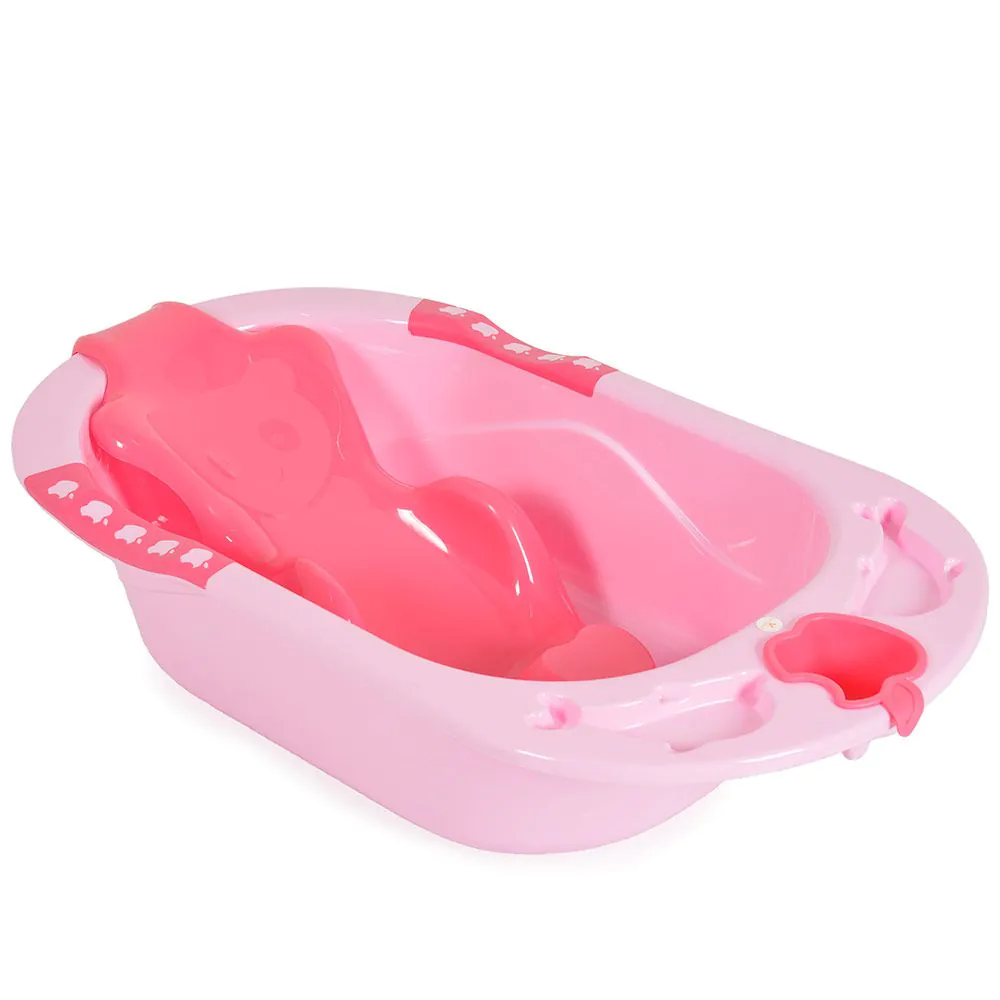 Cadita de baie cu reductor Cangaroo Larissa Pink 89 cm - poza 1