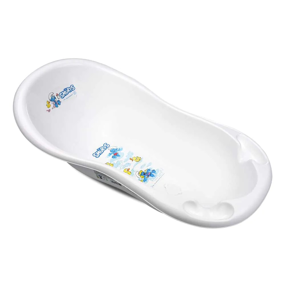 Cadita de baie cu scurgere Lorelli The Smurfs 100 cm White - poza 1
