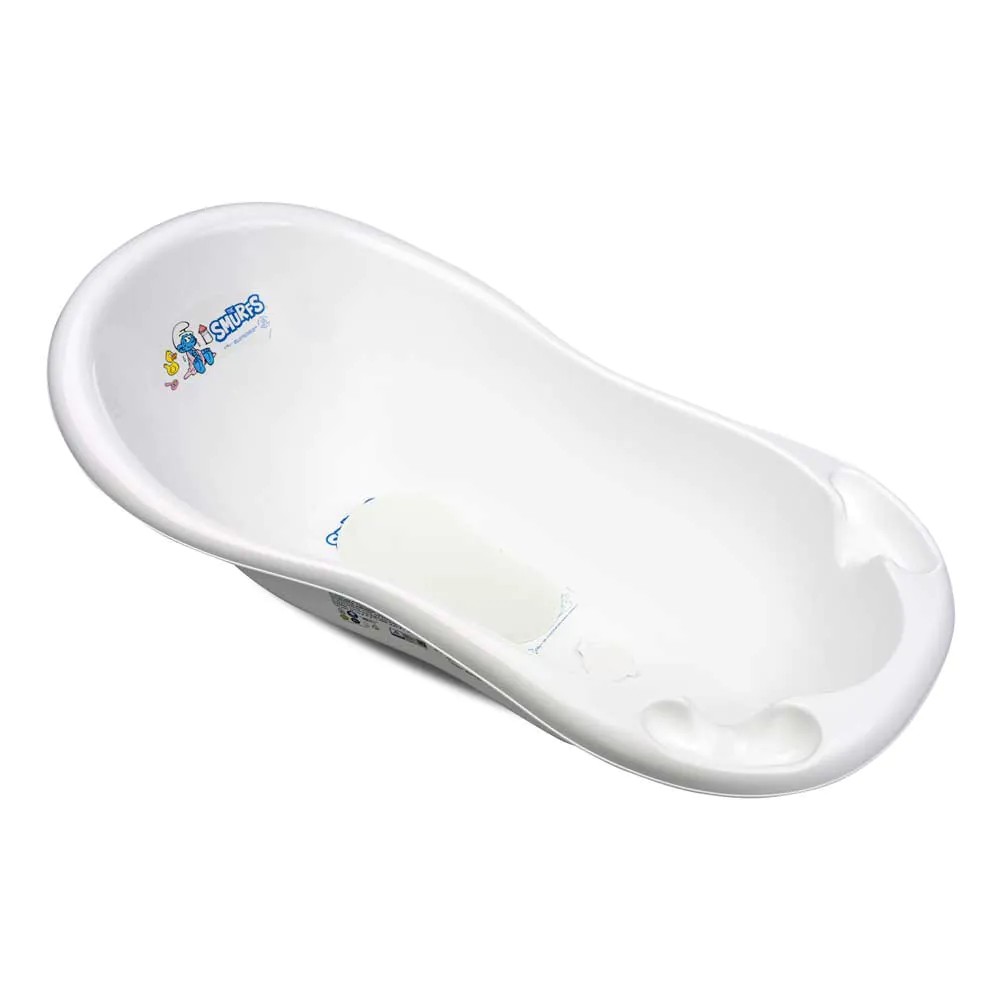 Cadita de baie cu scurgere Lorelli The Smurfs 100 cm White - poza 2
