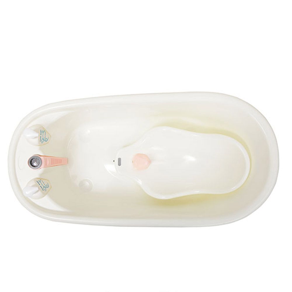 Cadita de baie cu suport Cangaroo Bubble pink - poza 1