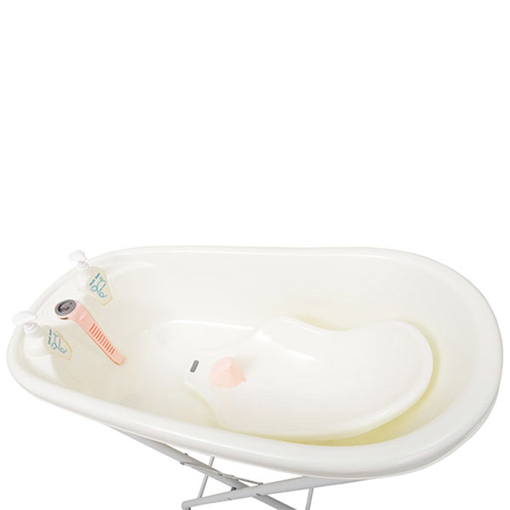Cadita de baie cu suport Cangaroo Bubble pink - poza 3