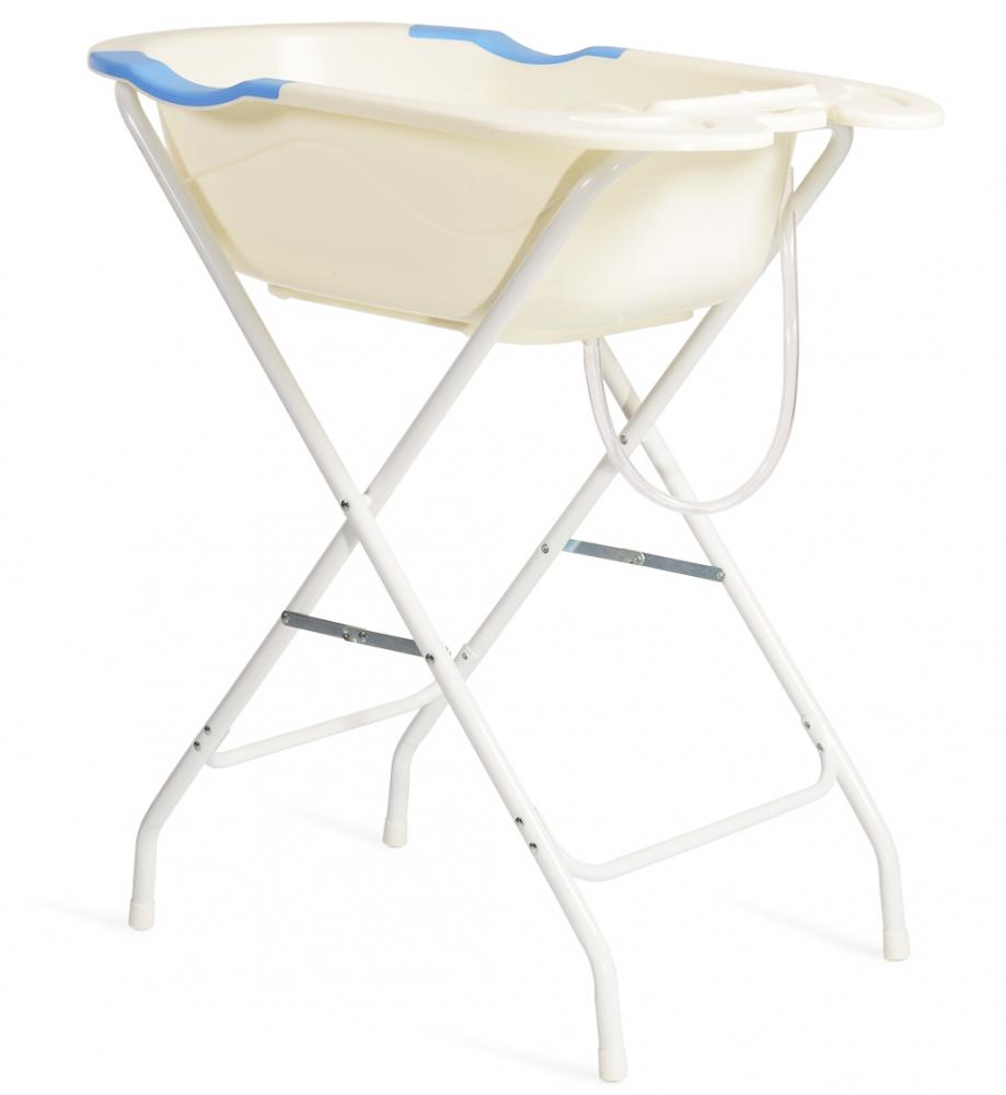 Cadita de baie cu suport Moni Starfish blue - poza 2