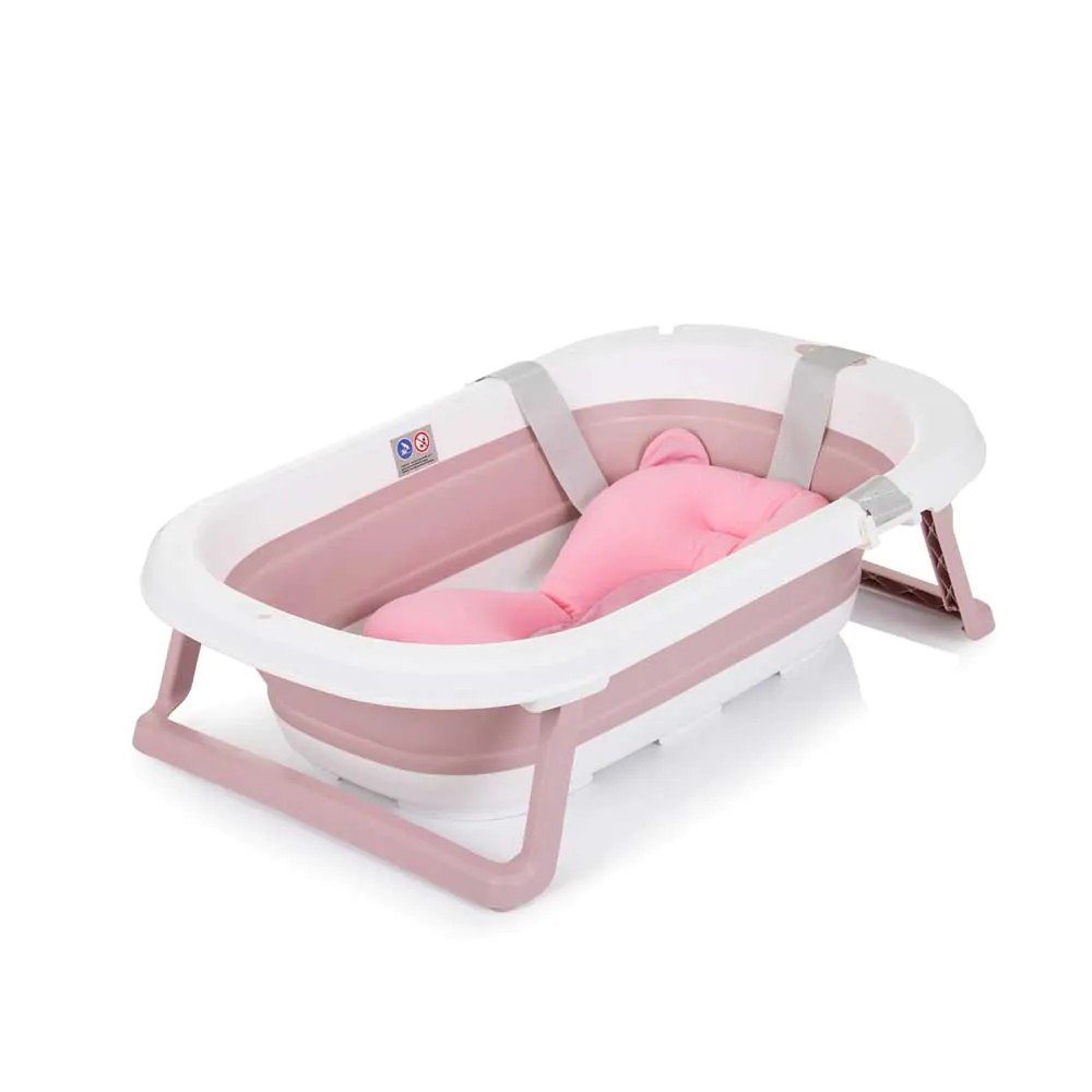 Cadita de baie pliabila cu reductor Chipolino Isla 81 cm Roz - poza 1