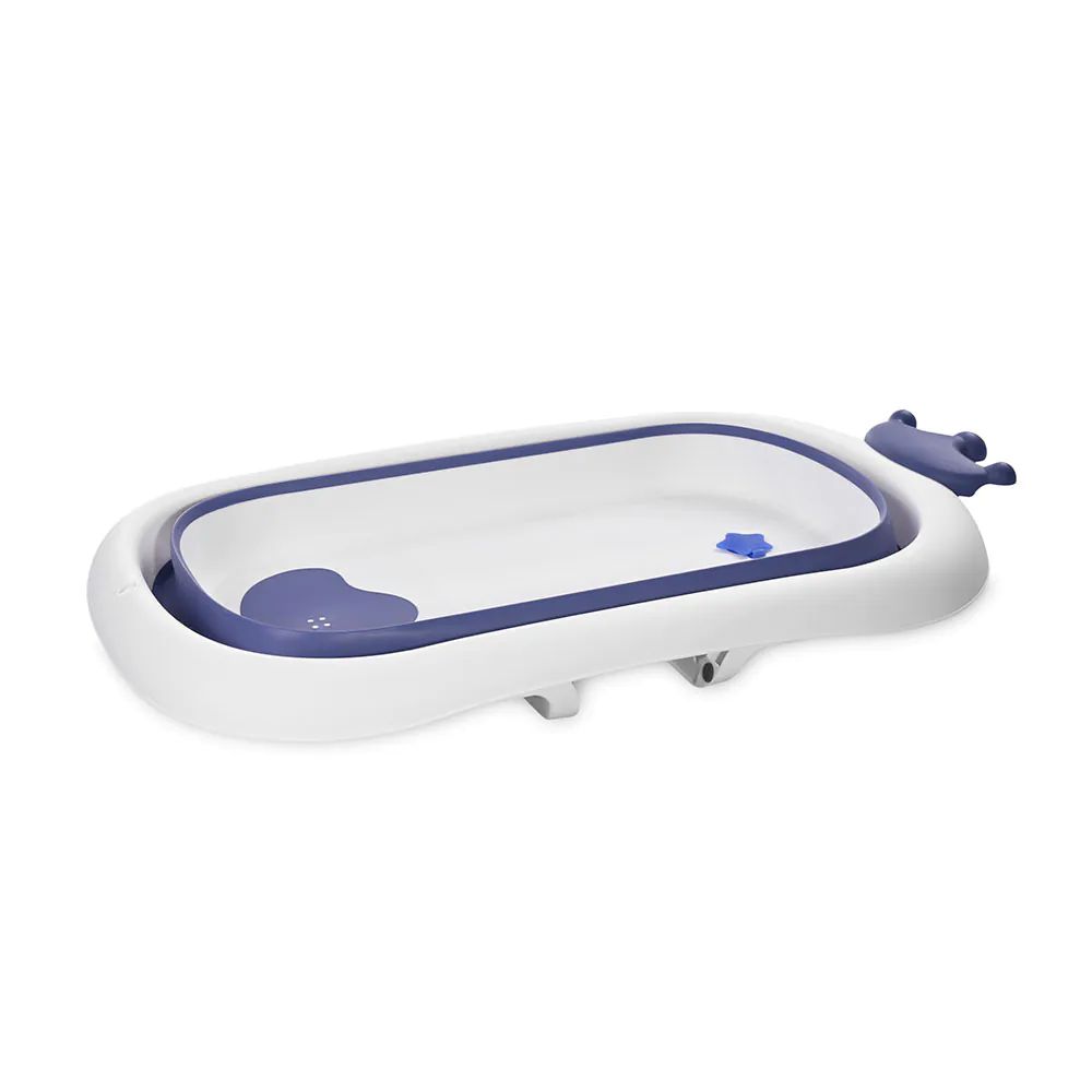 Cadita de baie pliabila cu scurgere Lorelli Royal 83 cm Blue - poza 2