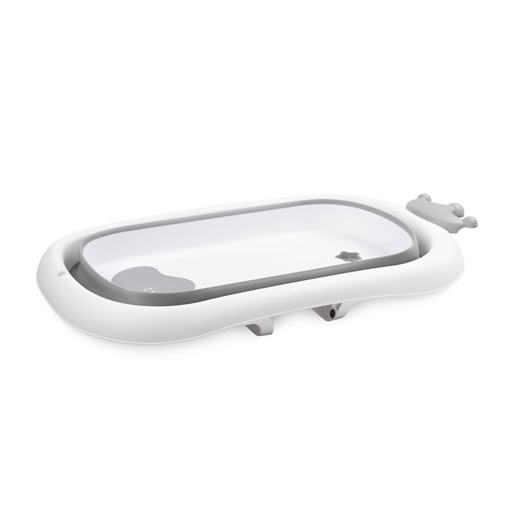 Cadita de baie pliabila cu scurgere Lorelli Royal 83 cm Grey - poza 2