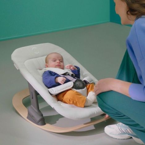 Cadru balansoar pentru set nou-nascut Bugaboo Giraffe Neutral Wood - poza 4