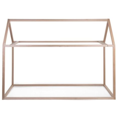 Cadru pat casuta Childhome 90x200 cm Lemn Natural - poza 2