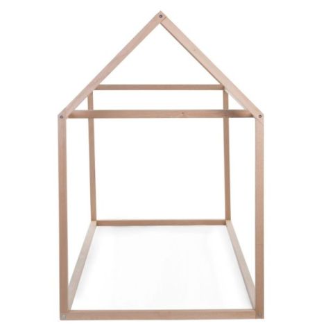 Cadru pat casuta Childhome 90x200 cm Lemn Natural - poza 3
