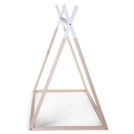 Cadru pat Tipi Childhome 90x200 cm Lemn Natural Alb - poza 3