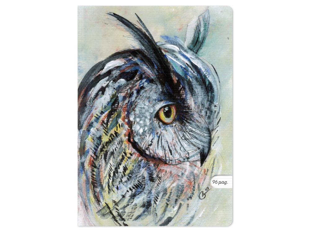 Caiet A4 dictando,ilustratie Bufnita, 48 file, 80 g mp