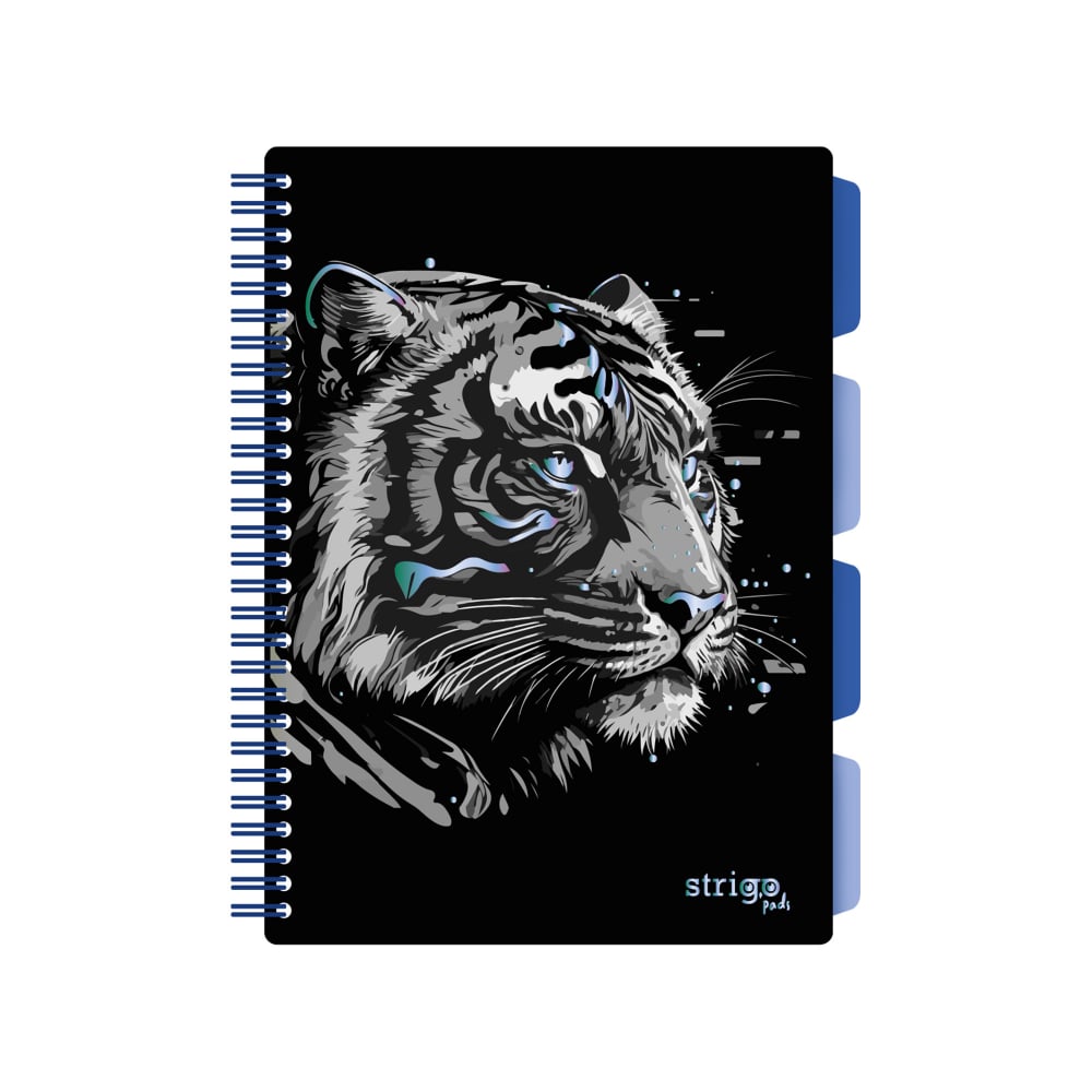 Caiet cu Spirala si Separatoare Strigo Pads Project Book TIGRU B5, Matematica