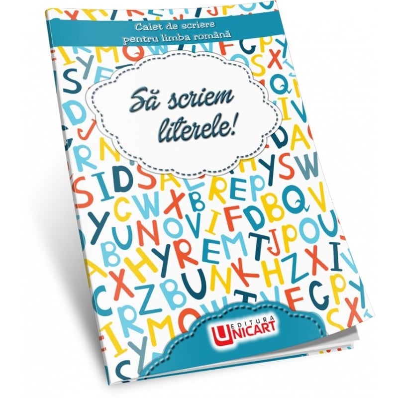 Caiet de scriere A5 pentru limba romana -Sa scriem literele,96 pagini