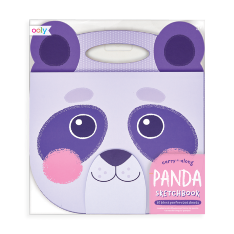 Caiet desen portabil - Panda mov - poza 3