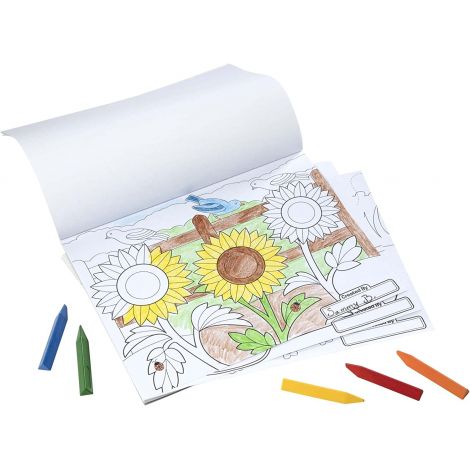 Caiet jumbo cu desene pentru colorat roz Melissa&Doug 4225 - poza 3