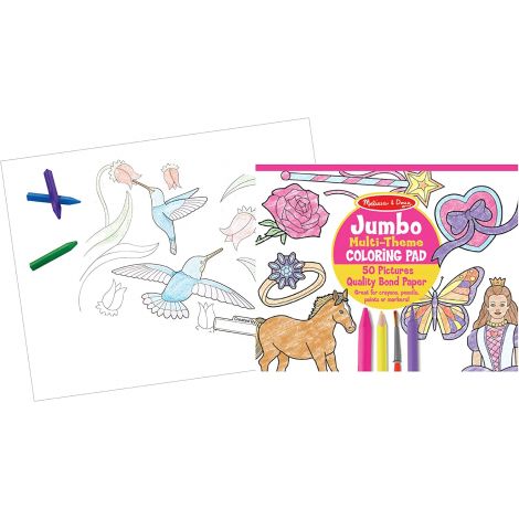 Caiet jumbo cu desene pentru colorat roz Melissa&Doug 4225 - poza 4