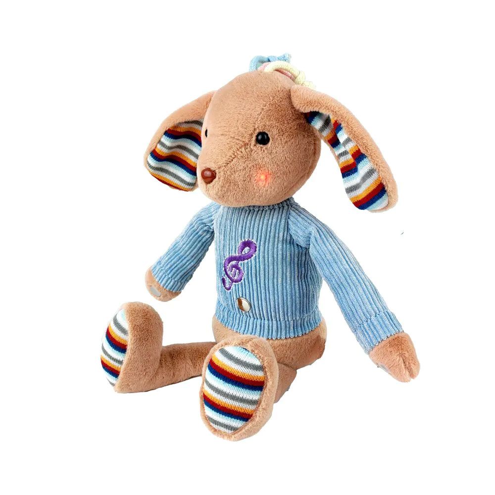Caine de plus muzical pentru bebelusi Babys Good Partner 34 cm - poza 1