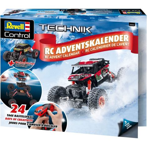 Calendar Advent 24 zile, masina cu telecomanda Crawler, Revell 01043, Scara 1:18 - poza 2