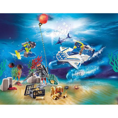 Calendar Craciun - Politia sub apa 70776 Playmobil - poza 2