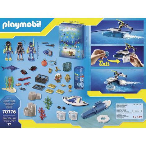 Calendar Craciun - Politia sub apa 70776 Playmobil - poza 3