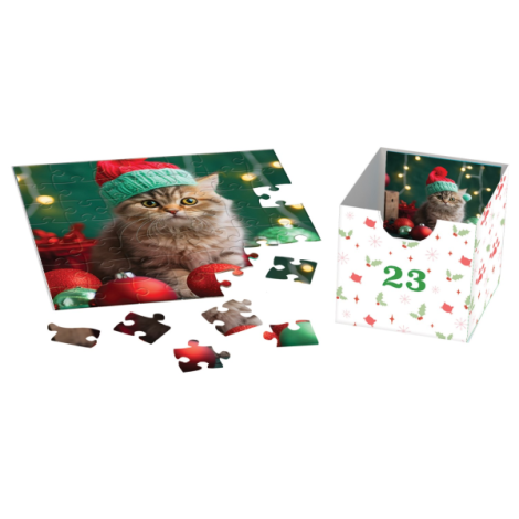 Calendar de Advent Pisici, 24 puzzle-uri, 50 piese - poza 4