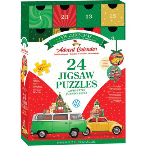 Calendar de Advent Volkswagen, 24 puzzle-uri, 50 piese - poza 1