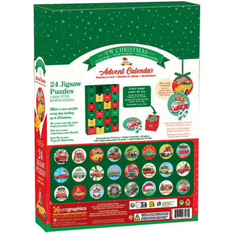 Calendar de Advent Volkswagen, 24 puzzle-uri, 50 piese - poza 2