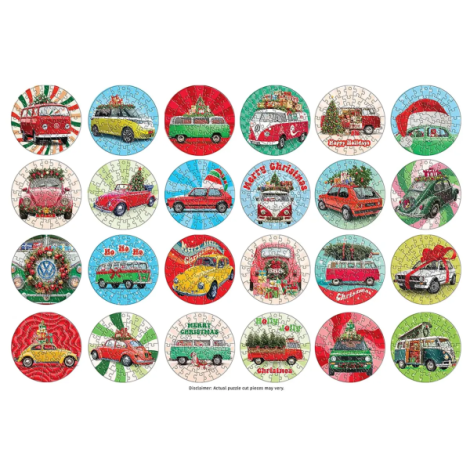Calendar de Advent Volkswagen, 24 puzzle-uri, 50 piese - poza 4