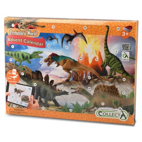 Calendar de Craciun Collecta cu figurine pictate manual Viata Preistorica - poza 2