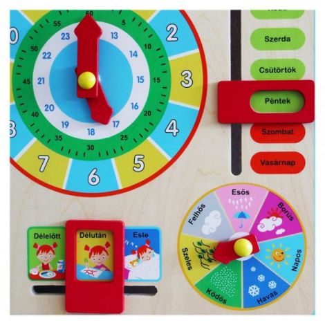 Calendar Educativ din lemn Anotimpuri (HU) Fanaptar - poza 4