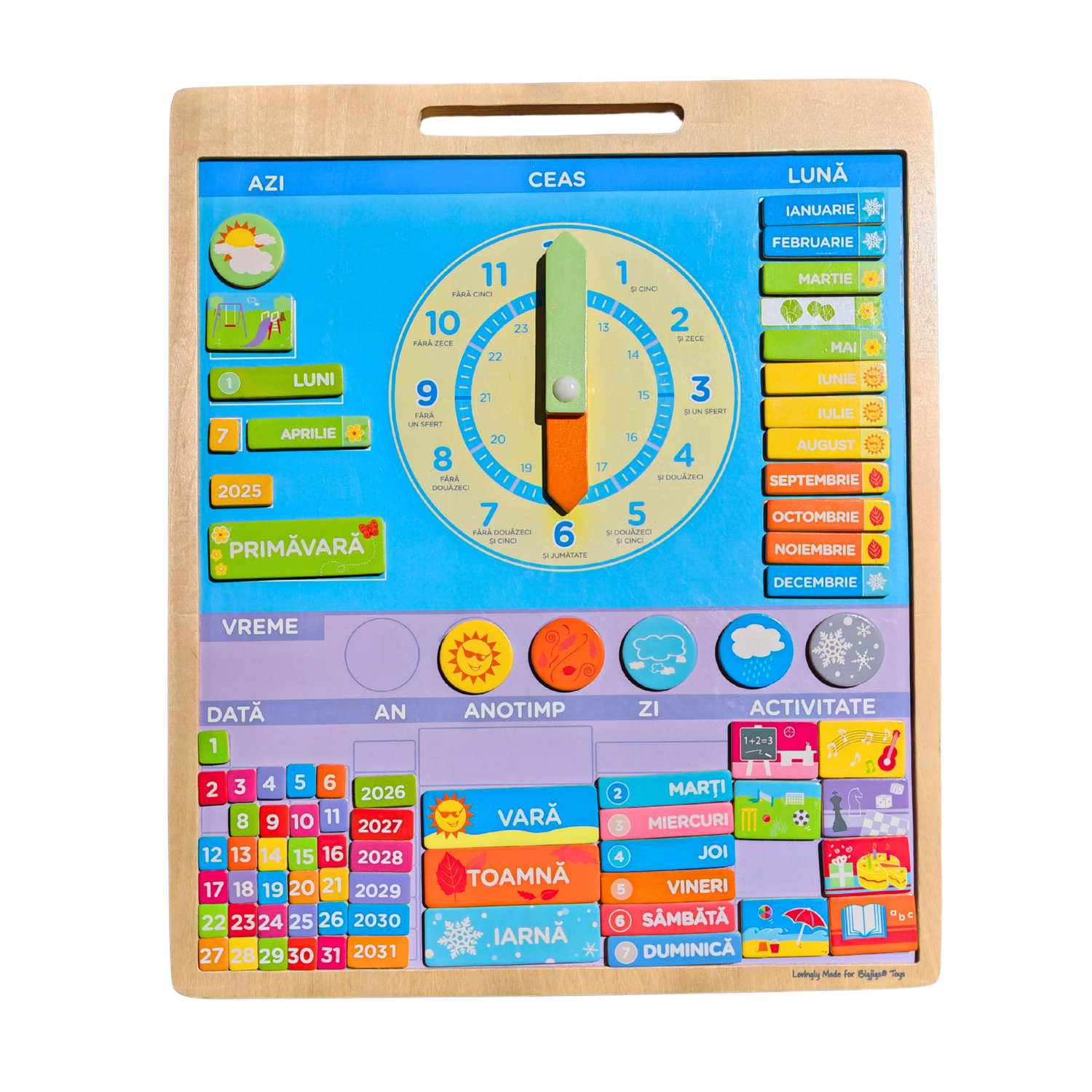 Calendar magnetic vremea - limba romana