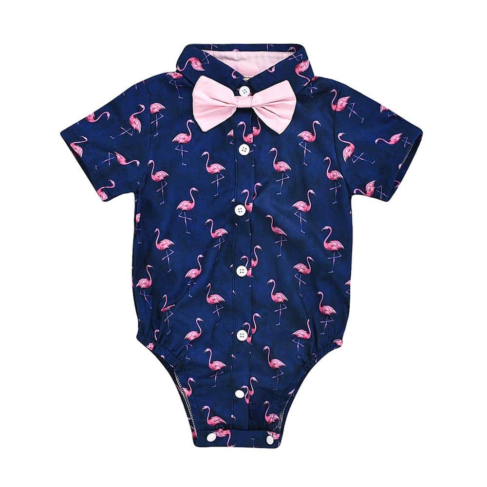 Camasa Body Copii cu Maneca Scurta Flamingo - 18-24 luni - poza 1