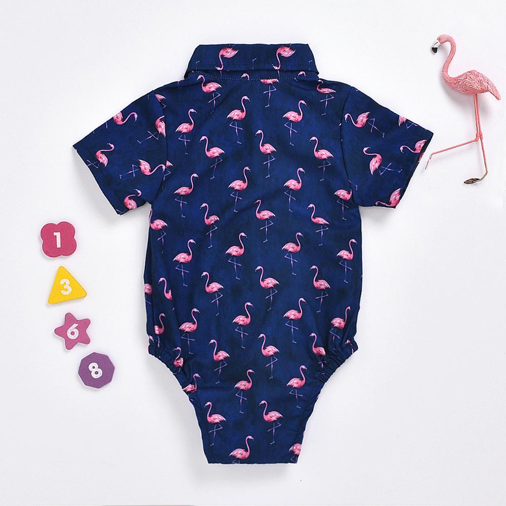 Camasa Body Copii cu Maneca Scurta Flamingo - 18-24 luni - poza 3