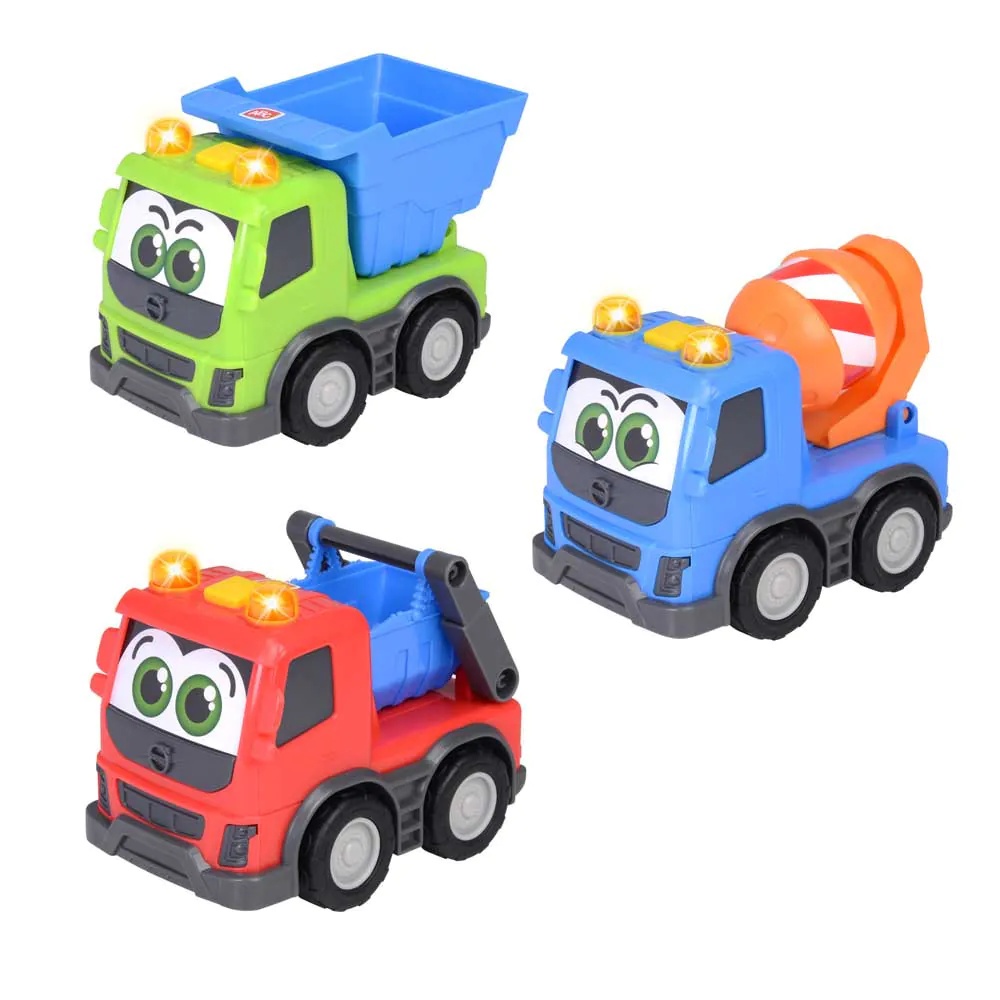 Camion bebelusi cu sunete si lumini ABC Volvo 13 cm diverse modele - poza 1