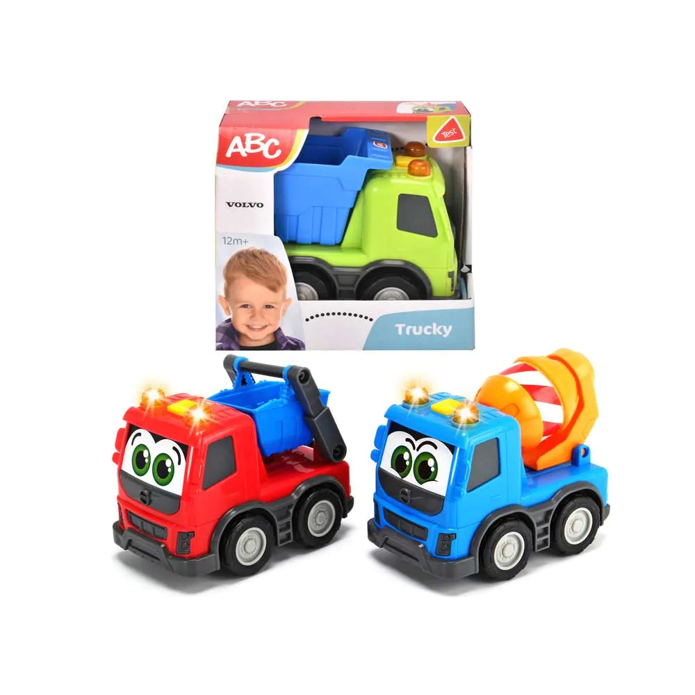 Camion bebelusi cu sunete si lumini ABC Volvo 13 cm diverse modele - poza 2