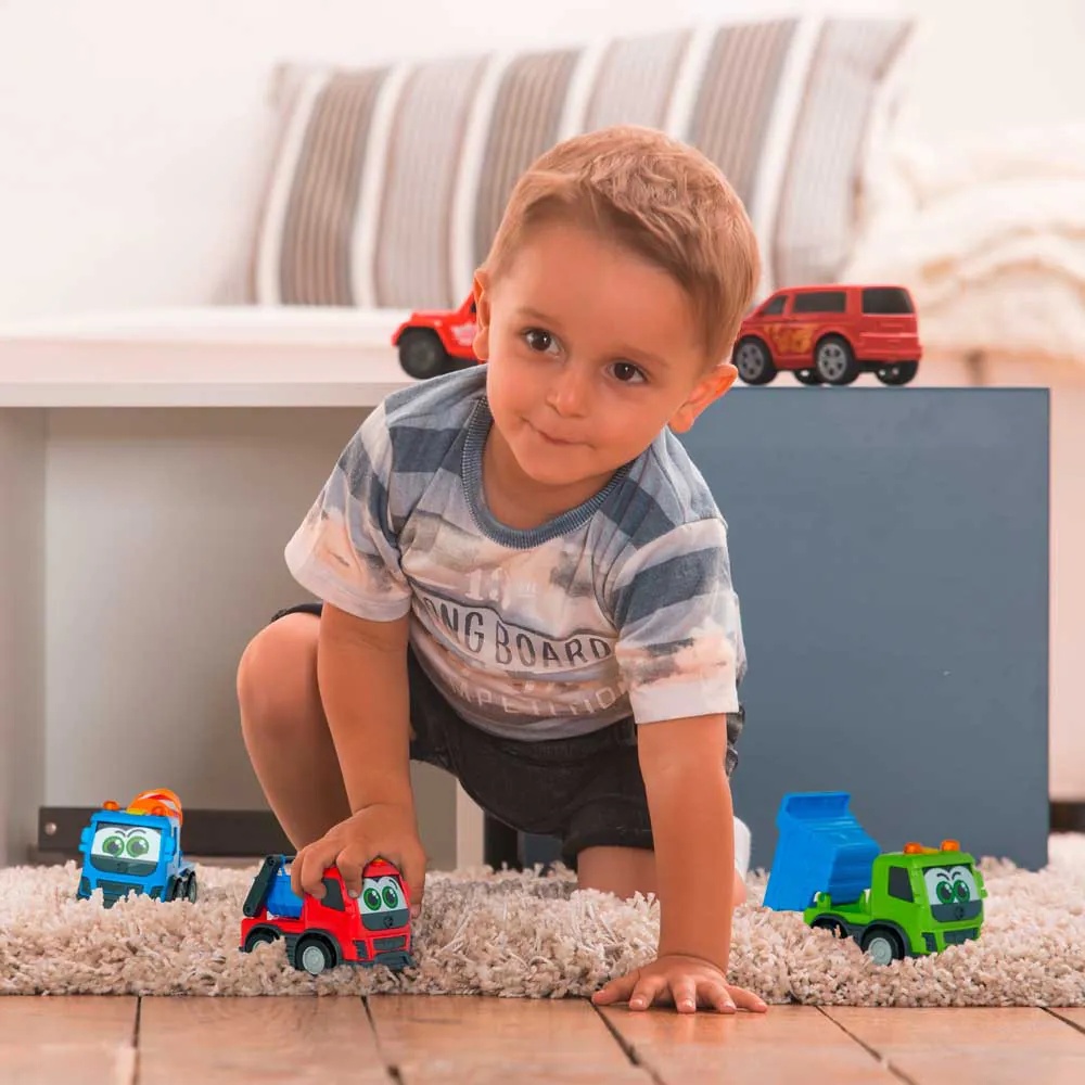 Camion bebelusi cu sunete si lumini ABC Volvo 13 cm diverse modele - poza 3