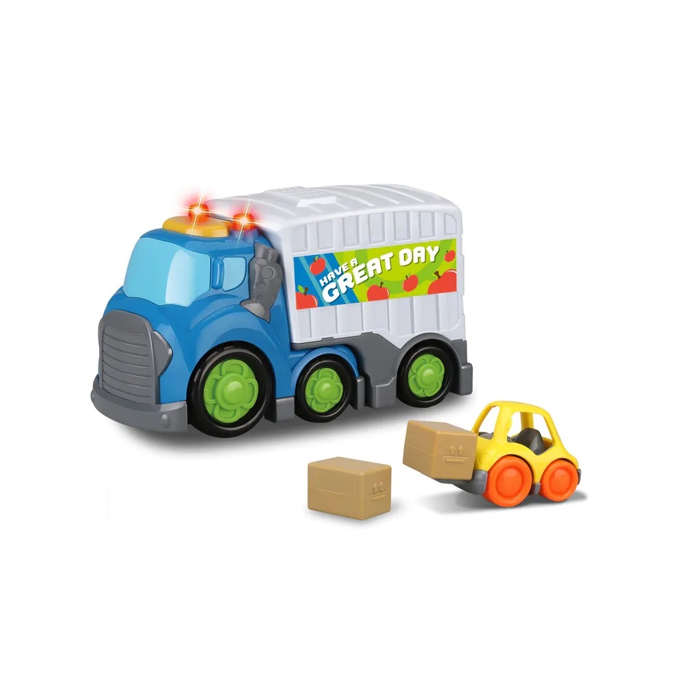 Camion Cargo cu stivuitor, sunete si lumini Kiddy Go 19.5 cm - poza 1
