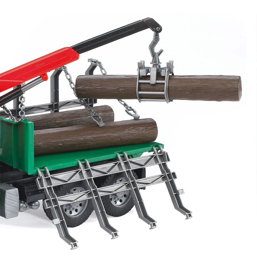 Camion cu 3 busteni Bruder Man TGA - poza 5