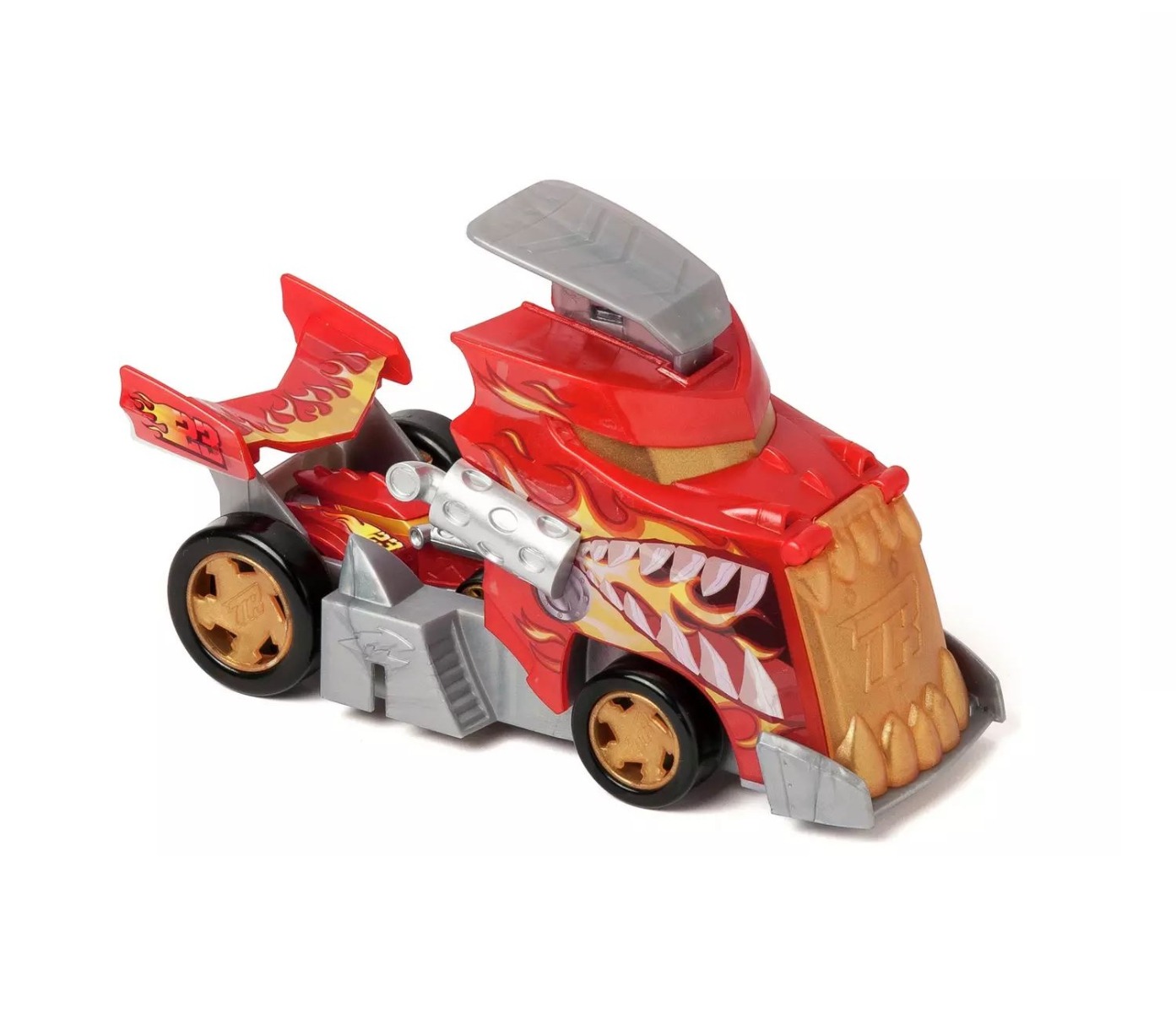 Camion cu lansator si masinuta T-Racers Mix N Race Fire - poza 2