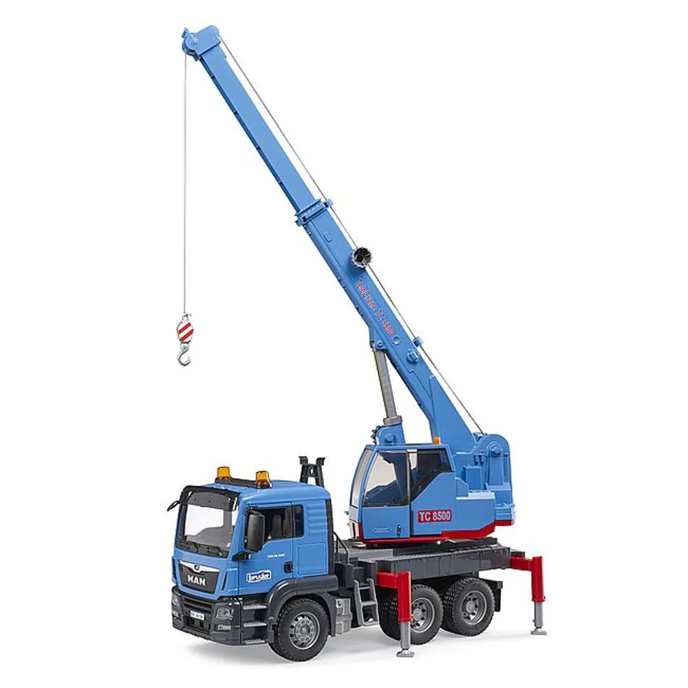 Camion cu macara mobila Bruder MAN TGS - poza 1
