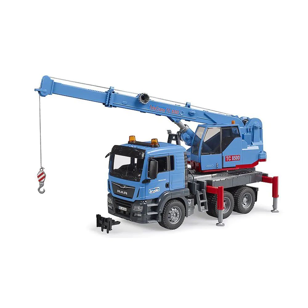 Camion cu macara mobila Bruder MAN TGS - poza 2