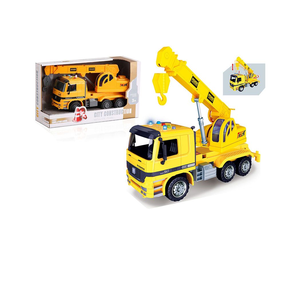 Camion cu macara Ocie City Construction 28 cm - poza 2
