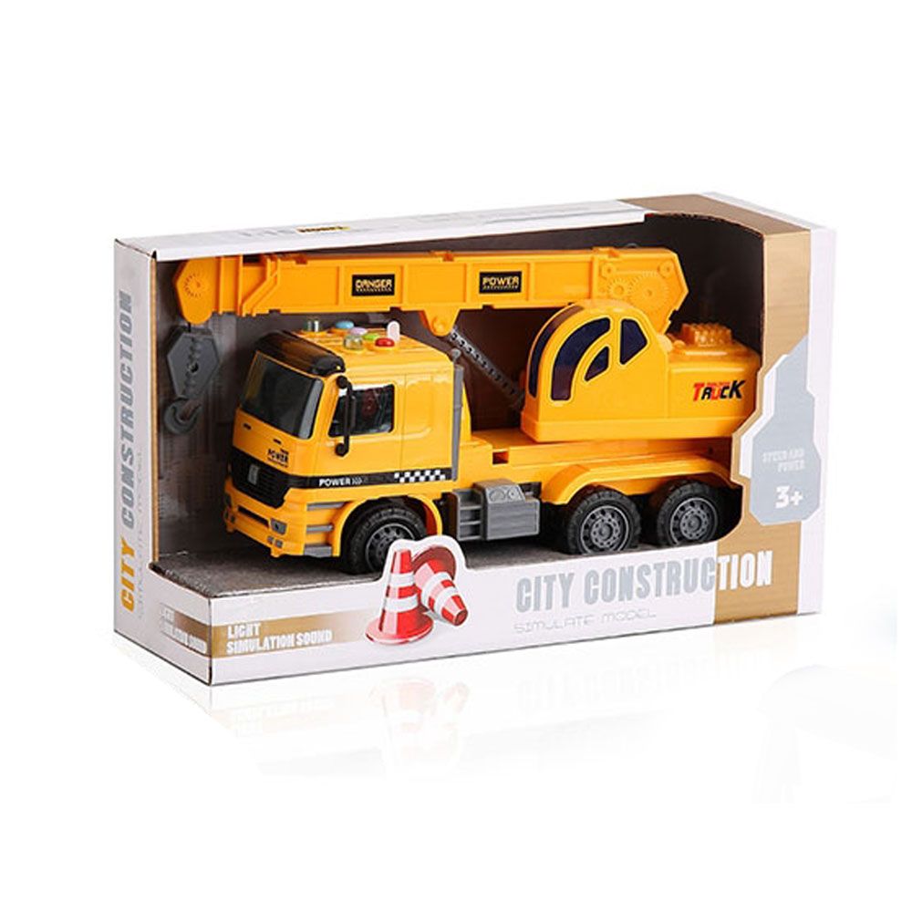 Camion cu macara Ocie City Construction 28 cm - poza 3