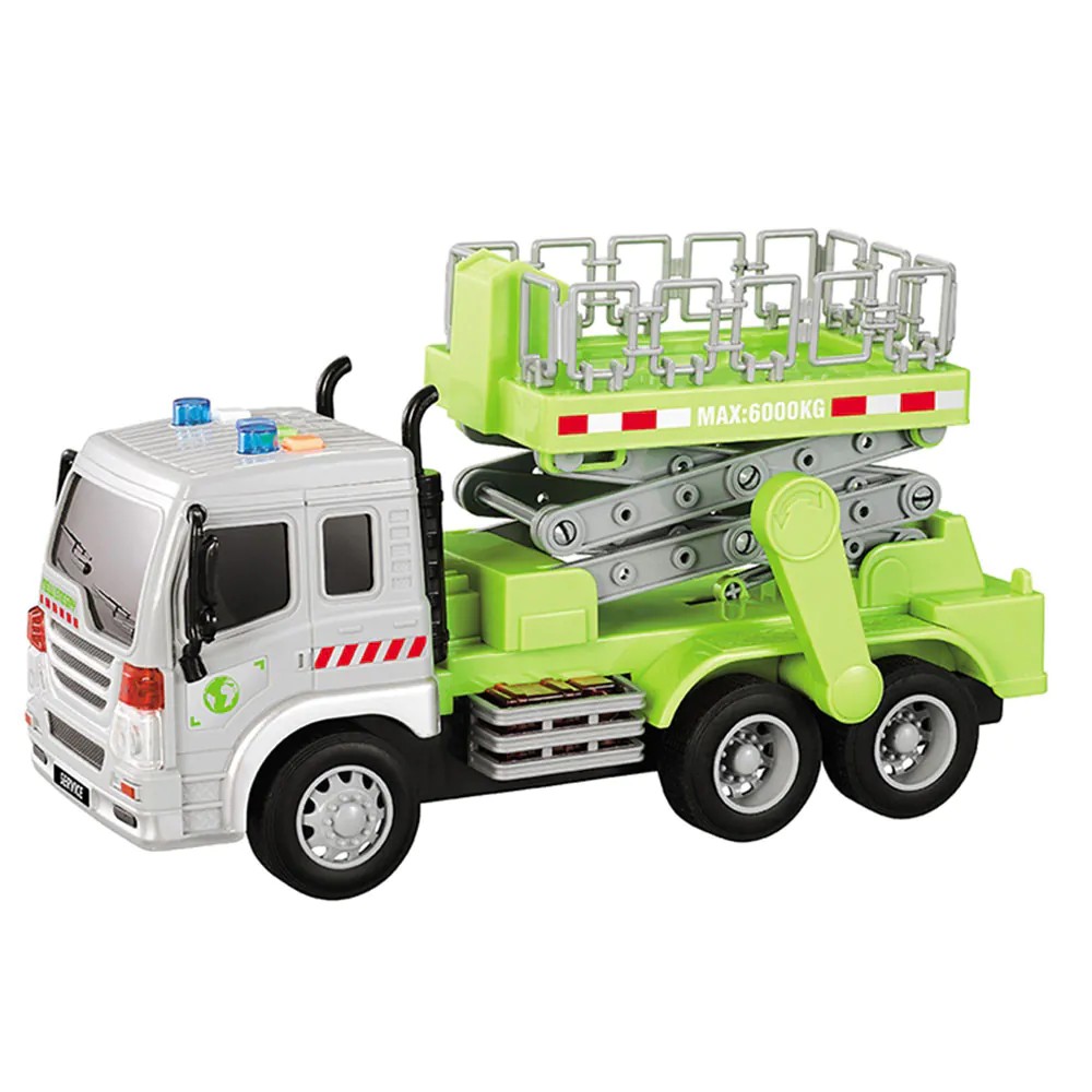 Camion cu platforma cu sunete City Service - poza 1