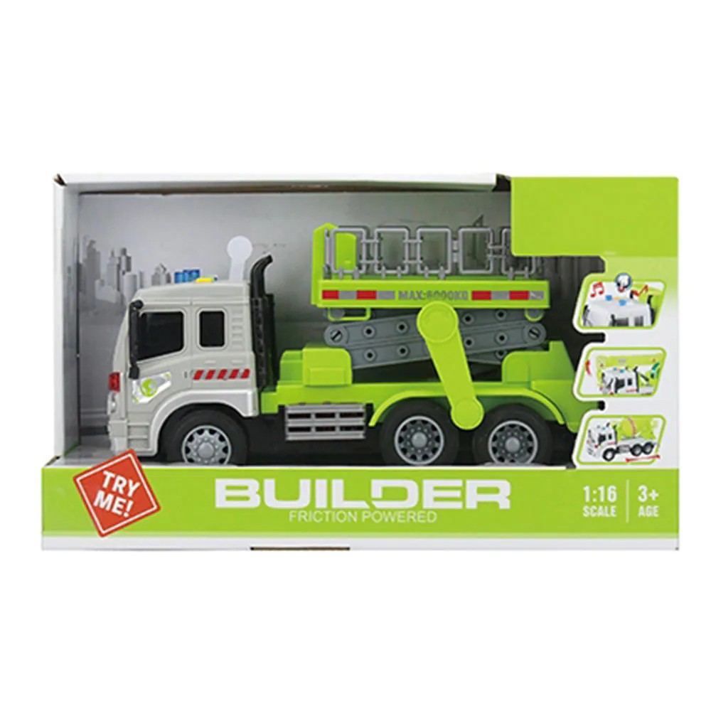 Camion cu platforma cu sunete City Service - poza 2