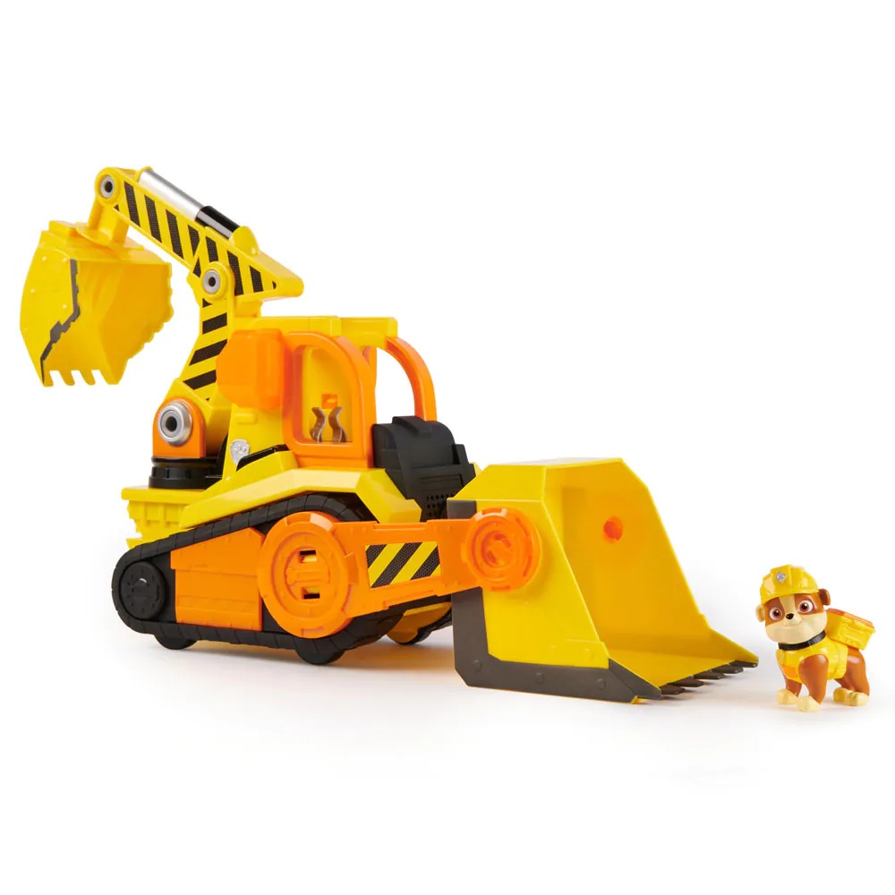 Camion de constructii cu sunete si lumini Paw Patrol Construction Crew Rubble 30x15x10 cm - poza 1